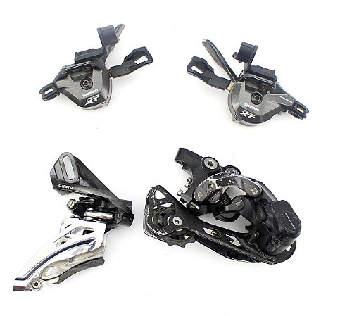 Kit Transmissão Bicicleta Shimano Deore XT M8000 2x11v - USADO