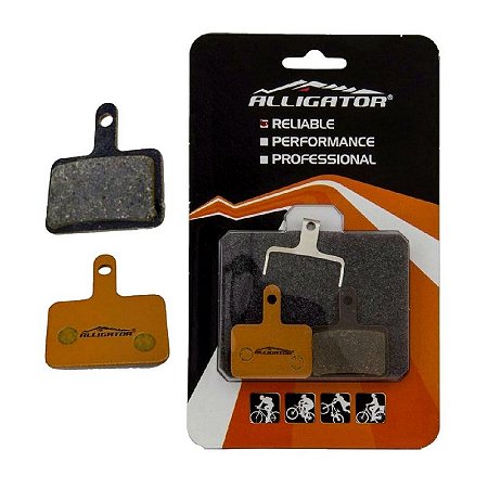 Pastilha De Freio Disco Orgânica Alligator para Shimano M575 M495 M486 M485 M445 M315 MT200