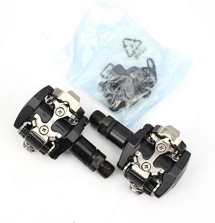 Pedal de Encaixe Clip Bicicleta MTB Shimano M505 Com Taquinho