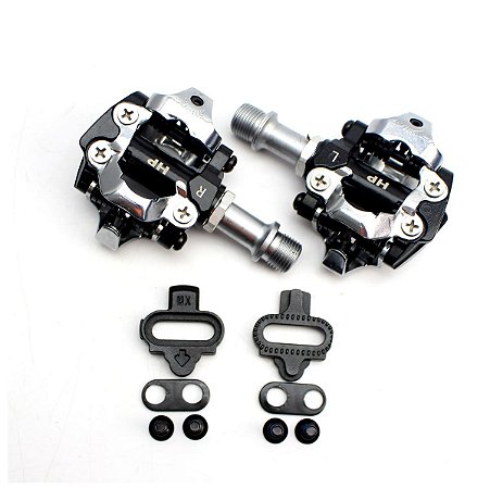 Pedal De Encaixe Clip Bicicleta MTB HP Cromo 9/16 Com Taquinho