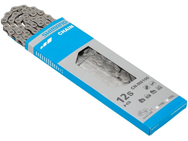 Corrente Bicicleta Shimano XT M8100 12 Velocidades 126 elos Serve Deore SLX XTR 12v
