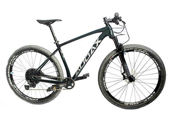 Bicicleta Aro 29 MTB Audax Auge 555 Carbono Deore 12v RockShox Tam 19