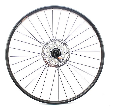 Roda Dianteira 29 WTB Cubo Shimano QC-300 Eixo 9mm Disco 180mm