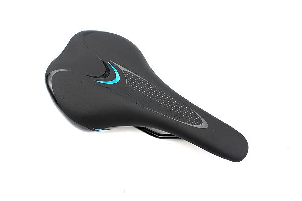 Banco Selim Bicicleta MTB Speed Airflow Largura 260x135mm Preto Azul