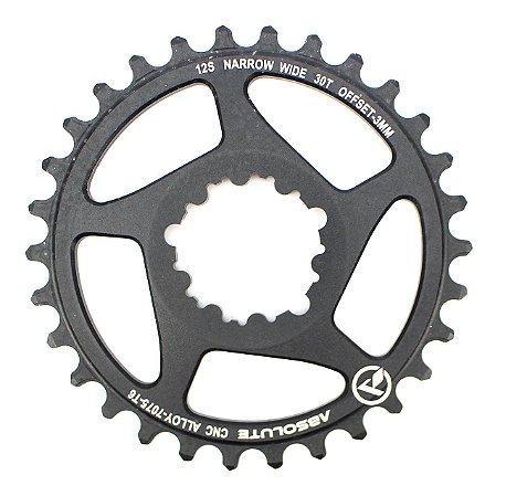 Coroa Única Absolute 30d Direct Mount Para Pedivela Sram Offset 3mm