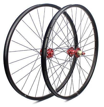 Rodas Vicinitech XM 1800 Disc Aro 29 Alumino Eixo 9 Cubo Vermelho Para K7 Sram XD