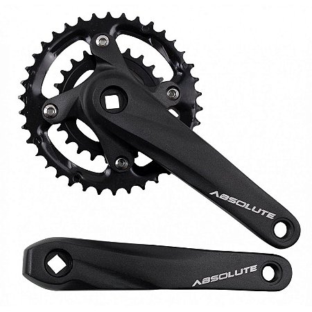 Pedivela Duplo Bicicleta Mountain-Bike Absolute 38-24 dentes 175mm para 9-10 velocidades