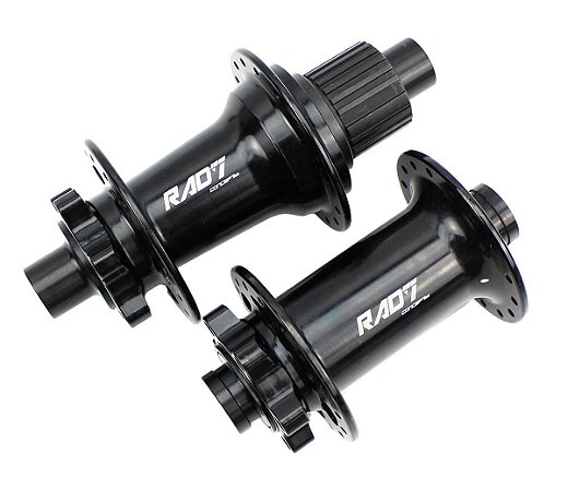 Par de Cubos Rad7 Boost 110 e 148mm para Cassete Shimano Microspline