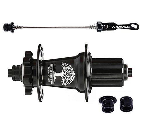 Cubo Traseiro Tanke Rolamentos 32 furos eixo 135/142mm Preto