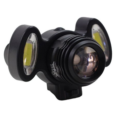 Farol Lanterna Bicicleta JY-8858 3 Focos Led T6 Q5 Cree Com Zoom Recarregável