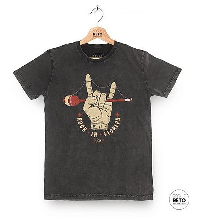 Camiseta Marmorizada - Rock in Floripa