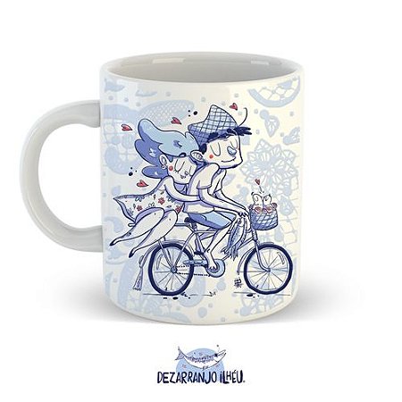 Caneca Namorados Bicicleta - 270ml