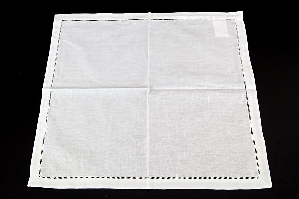 KIT 2 GUARDANAPOS QUADRADOS BRANCOS EM LINHO E ALGODÃO 50 X 50 CM MESA POSTA