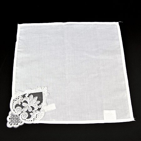 KIT 2 GUARDANAPOS QUADRADOS EM POLIÉSTER BRANCO 40 X 40 CM MESA POSTA FESTA