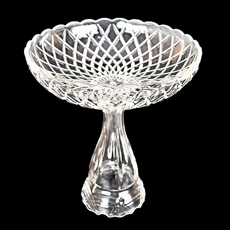 VASO DE VIDRO FRUTEIRA 40X35 CM DECORAÇÃO UTILIDADE VERSATILIDADE