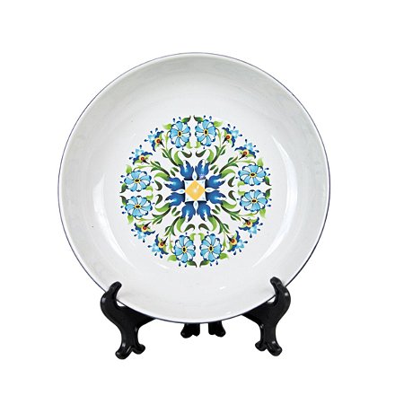 BOWL EM CERAMICA ESMALTADA BRANCA TUNISIA 1L  5 X 24,3 CM MESA POSTA E UTILIDADE