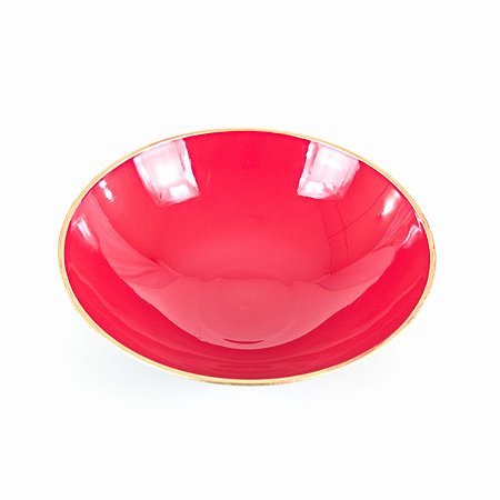 KIT 2 CUMBUCAS REDONDAS EM POLIPROPILENO VERMELHA 1 L 23 CM MESA POSTA E UTILIDADE