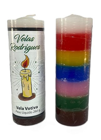 Vela de 7 dias das 7 Linhas 15 cm 260 gr