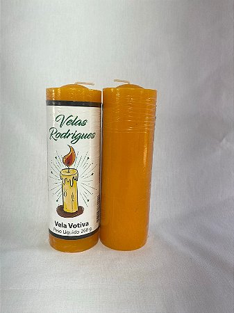 Vela de 7 dias Laranja 15 cm 1 und 260 gr