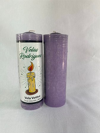 Vela de 7 dias Lilás 15 cm 1 und 260 gr