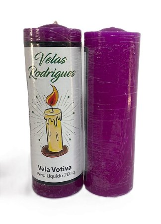 Vela de 7 dias Viloleta 15 cm 260 gr