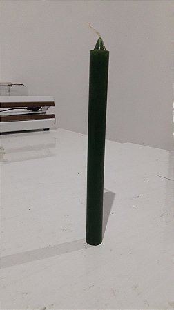 Vela palito verde 18 cm 1 un
