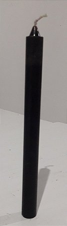 Vela palito preto 18 cm 1 un
