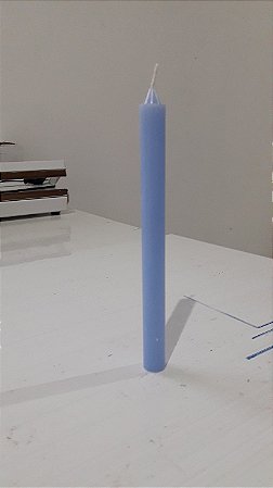 Vela palito azul claro 18 cm 1 un