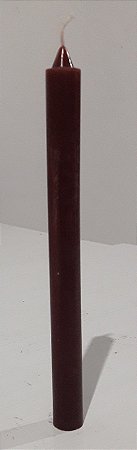 Vela palito marrom 18 cm 1 un