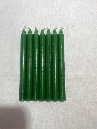 Vela palito verde 18 cm 1 kg