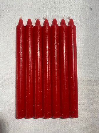 Vela palito vermelha 18 cm 1 kg