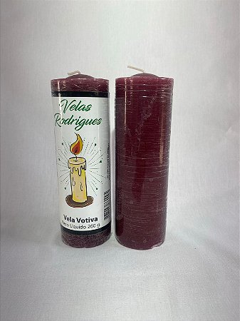 Vela de 7 dias roxo escuro 15 cm 260 gr