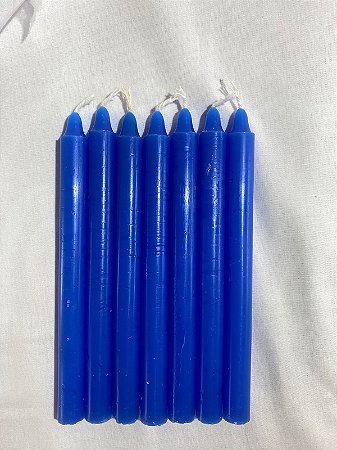 Vela palito azul escuro 18 cm 1 kg
