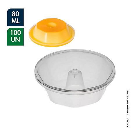 MINI FORMAS PARA PUDIM 80ML FORNEÁVEL - PACOTE C/ 100 UNDS