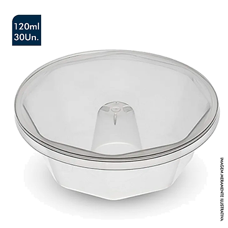 FORMA DE PUDIM FORNEÁVEL 120 ML – PACOTE COM 30 UNIDADES