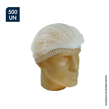 TOUCA DESCARTÁVEL SANFONADA TNT BRANCA - PCT C/500UN