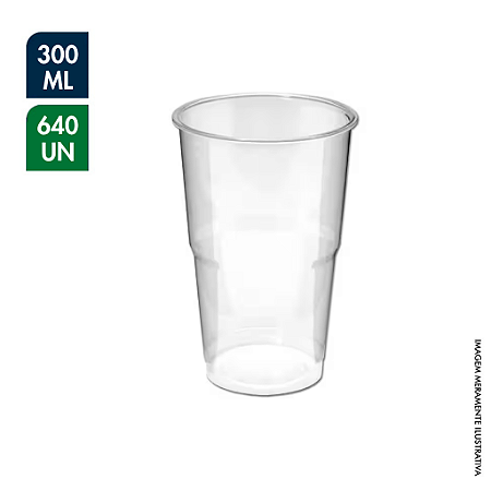 COPO DESCARTÁVEL DRINK SUPREMO CRISTAL 300ML – CX C/ COM 640UN