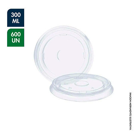 TAMPA PARA COPO TÉRMICO ISOPOR 300ML  PCT C/ 600UN