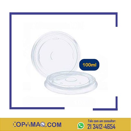 Tampa para copo de isopor 100ml com 1000 unidades