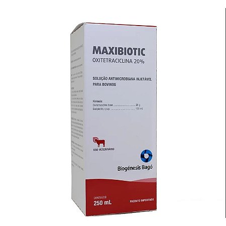 Maxibiotic Injetável 250 ml - Biogénesis Bagó