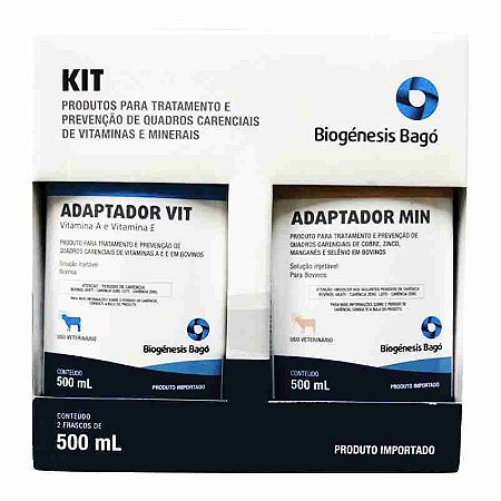 Kit Adaptadores Vit e Min 500 Ml - Biogénesis Bagó