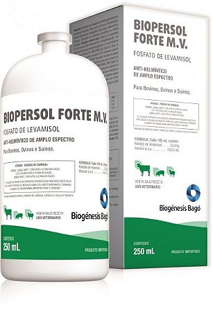 Biopersol Forte M.V. - Fosfato de Levamisol 250 Ml - Biogénesis Bagó