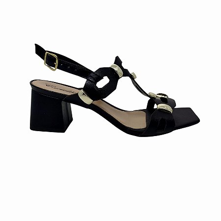 SANDÁLIA SALTO QUADRADO