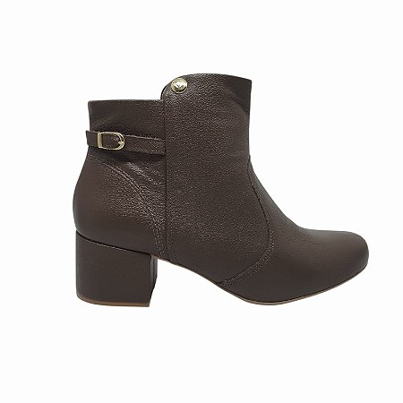 BOTA CANO CURTO DE COURO