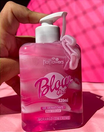 BLOW GIRL GEL AROMATIZANTE BEIJÁVEL PARA VIRILHA 320ML HOT FLOWERS