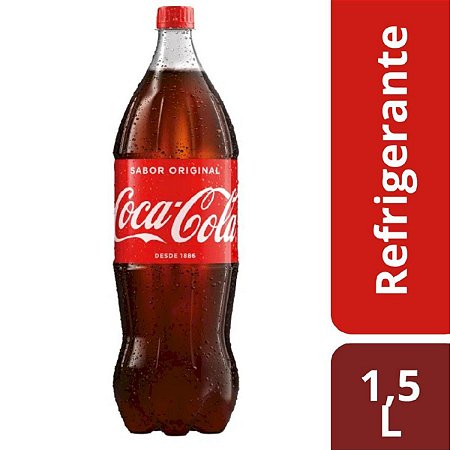 Refrigerante pet 1,5 Litros - Coca-Cola - Pé de Limão - Mercearia!