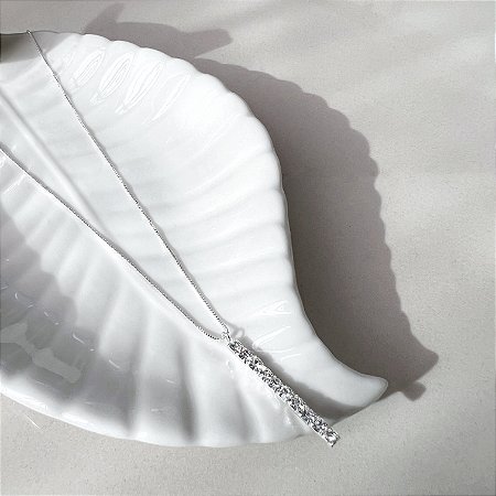 Colar palito com strass