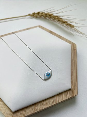 Colar olho grego navete