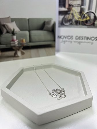 Colar patinha coração