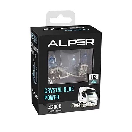 Lampada 24v H3 70w 4200k Crystal Blue Power - Alper